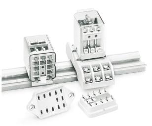 Relé industrial enchufable RELECO MR31 y MR51 con bases