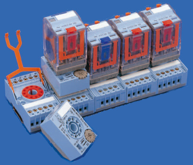 RELECO Relays Series MRC with sockets and time cubes